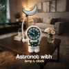 Astronaut With Lamp & Clock